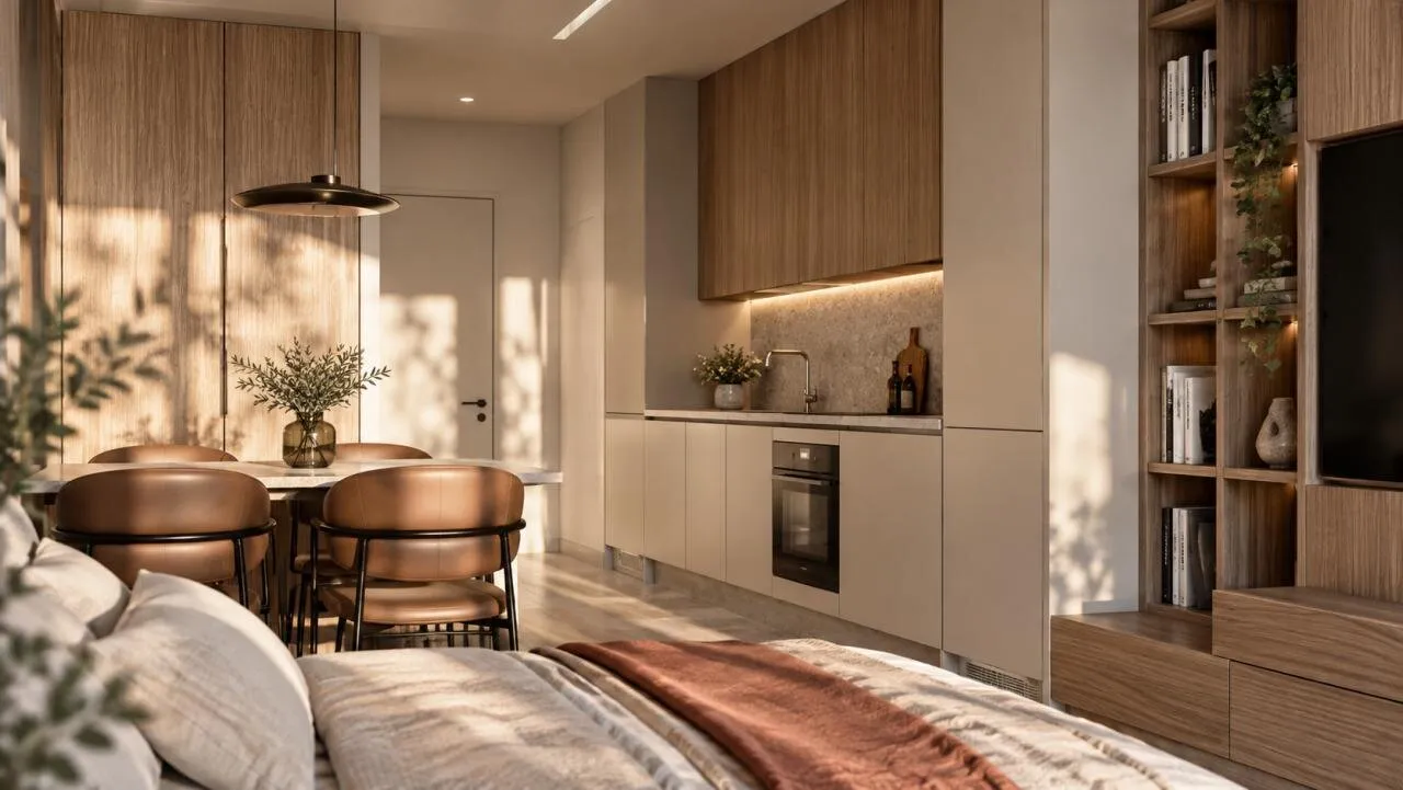 Полностью меблированные апартаменты в Zeta, 2 BR, 111 m²