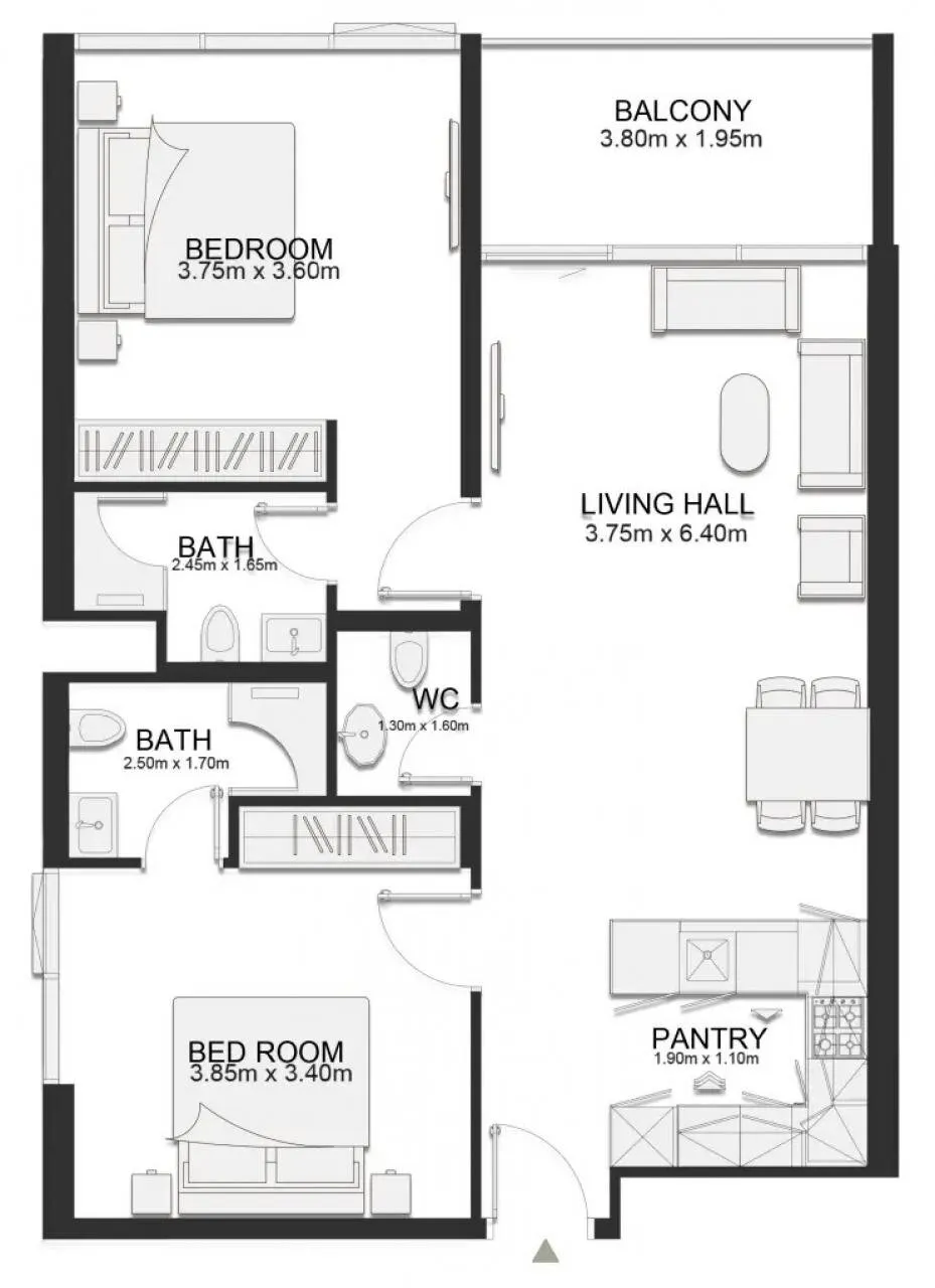 2 yatak odalı daire — Arjan, Dubai — 21/21