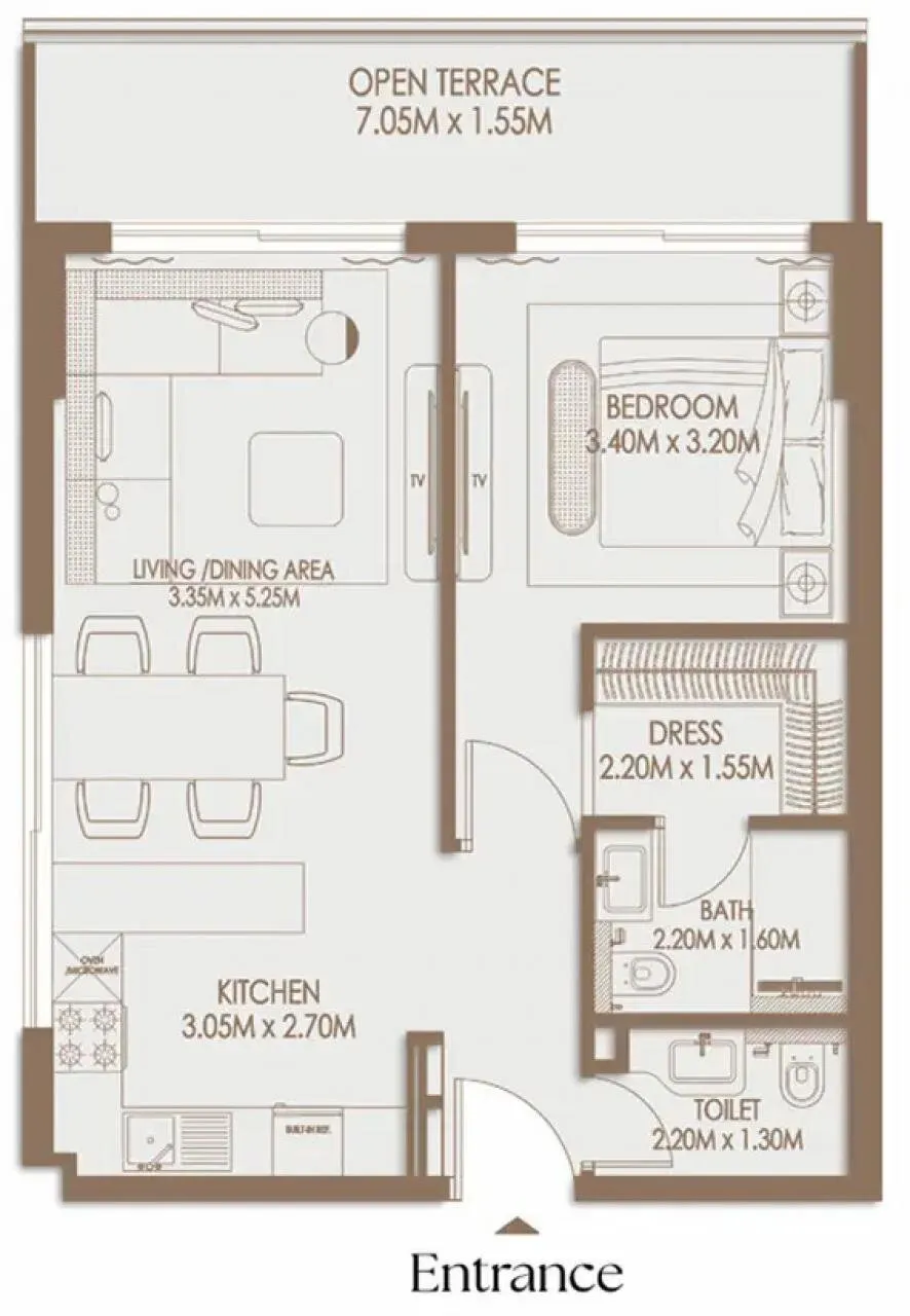 Appartement met 1 slaapkamer te koop in Dubai Land — 16/16