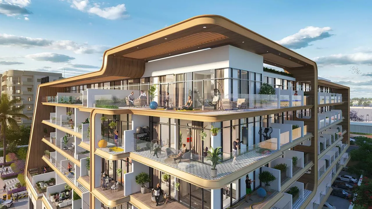 Кинотеатр под открытым небом и собственные зоны отдыха на крыше!Ventana Residenc, 1 BR, 65 m²