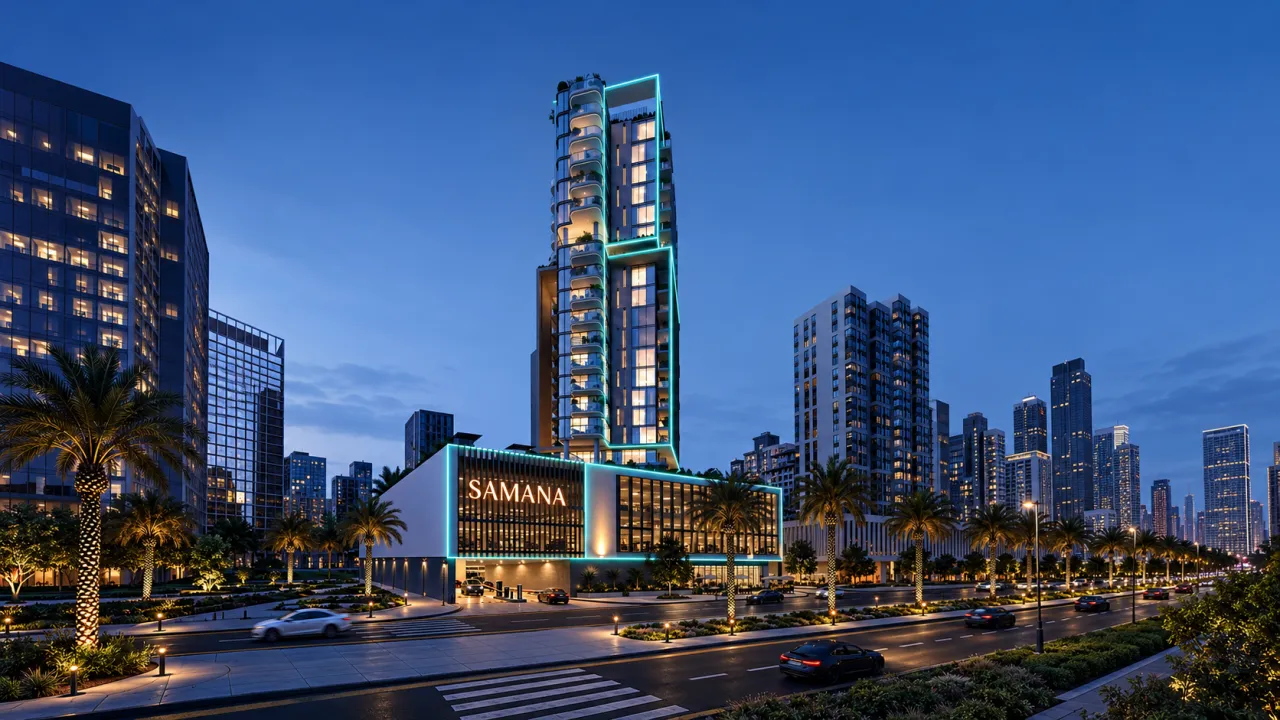 Samana Downtown One, 2 BR, 93 m²