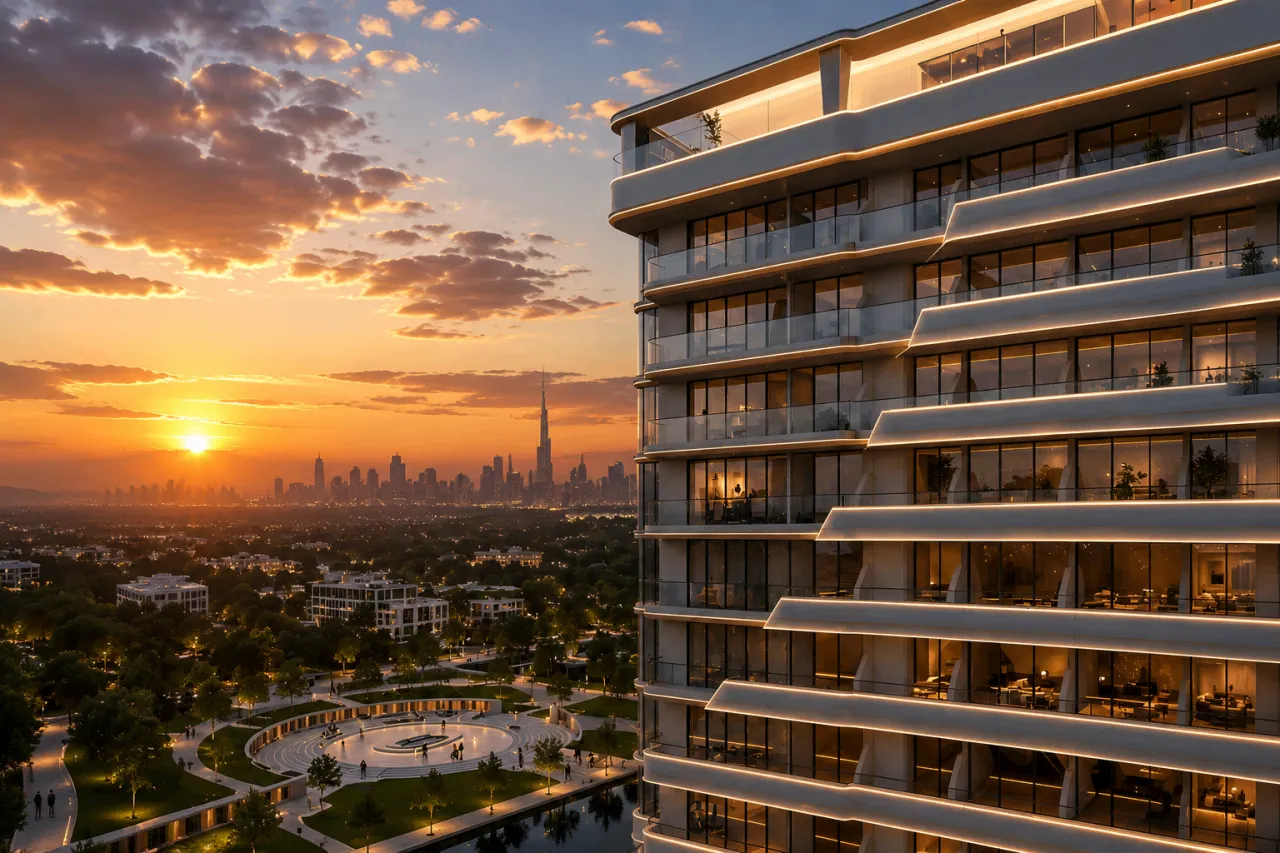 Moderne appartementen in het wooncomplex FLOAREA OASIS in Dubai Land! Pro, 1 slaapkamer, 77 m²