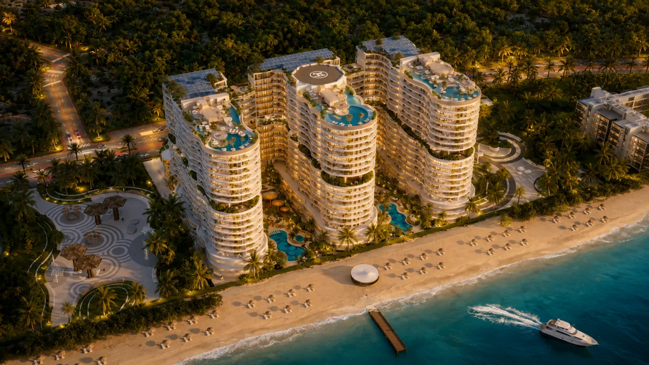 AMRA Aşama 2: Umm Al Quwain'de kıyı mülkü, Blue Carbon!, 1 yatak odası, 78 m²